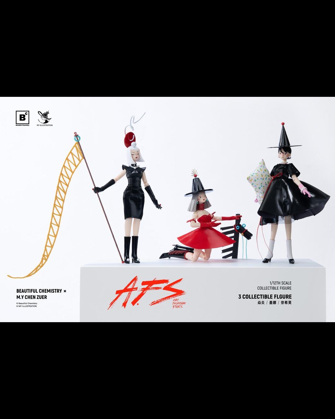 Beautiful Chemistry x MY Illustration BC202523 Nesifu, Mona & YanYan (Complete Set of 3)