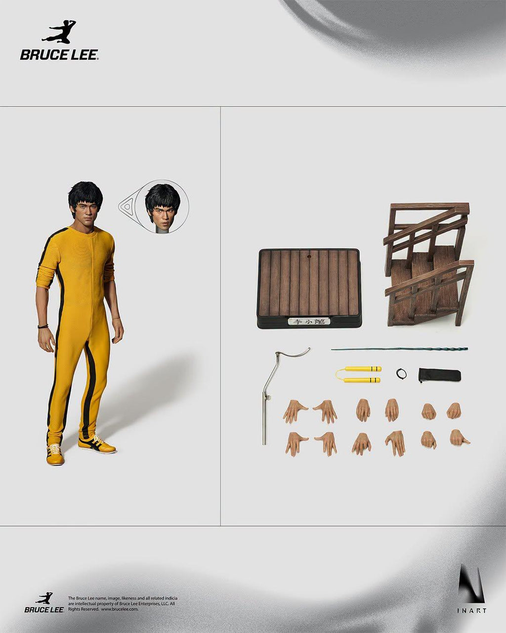 INART Gy-A043 1/6 Game of Death : Bruce Lee (Yellow Jumpsuit)