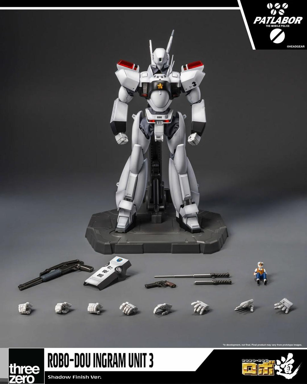 Threezero 3Z1096 ROBO-DOU Patlabor Ingram Unit 3 (Shadow Finish Ver.)