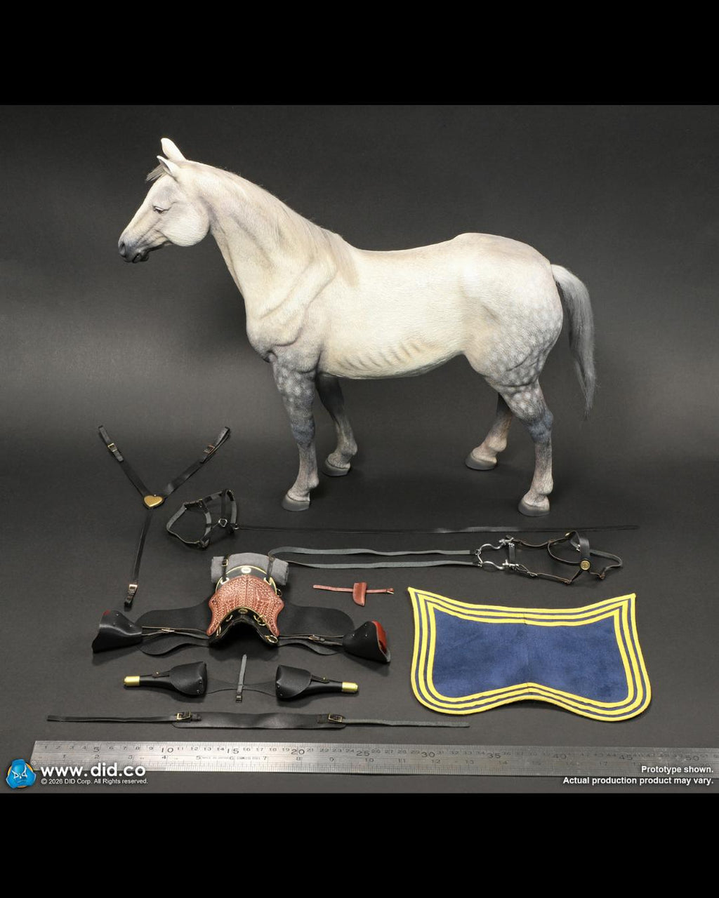 DID E60086 1/6 Civil War White War Horse (Standing)