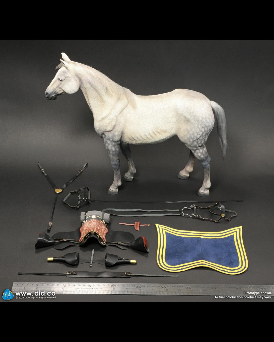 DID E60086 1/6 Civil War White War Horse (Standing)