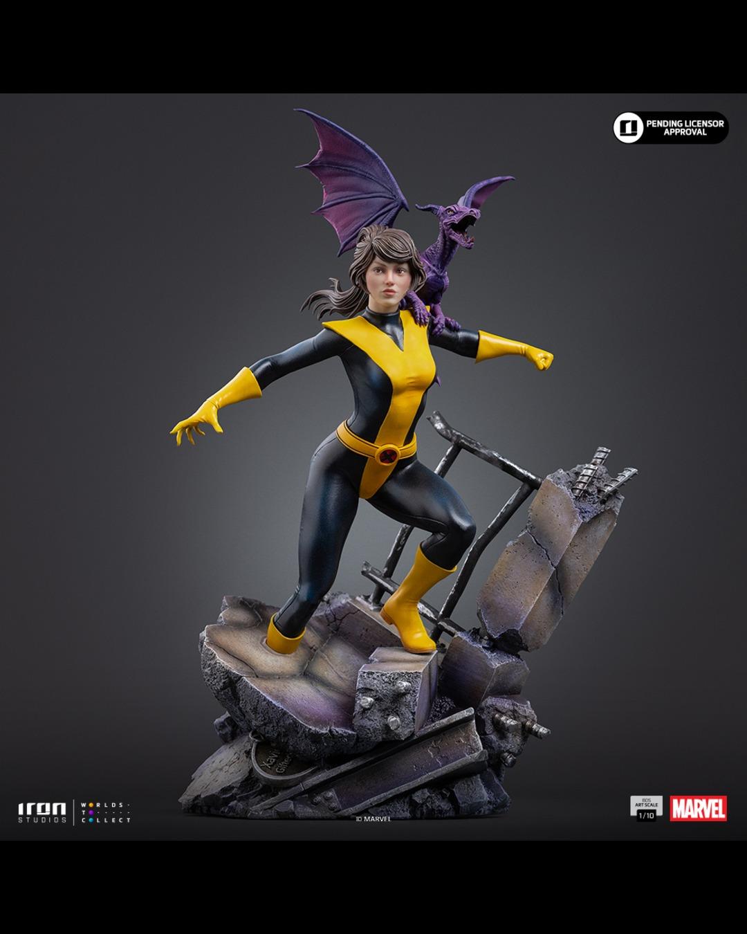 Iron Studios BDS Art Scale 1/10 Kitty Pryde (Shadowcat) and Lockheed Statue
