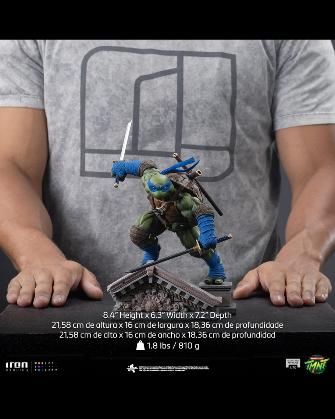 Iron Studios Unleashed Art Scale 1/10 TMNT Leonardo