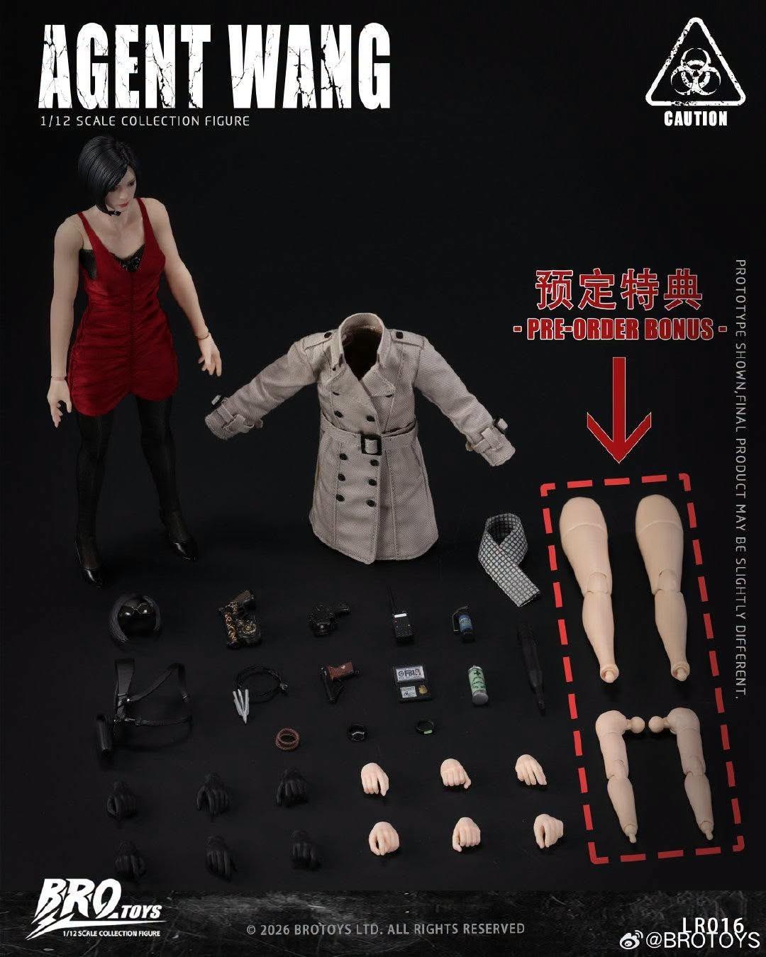 BROTOYS LR016 1/12 Agent Wang