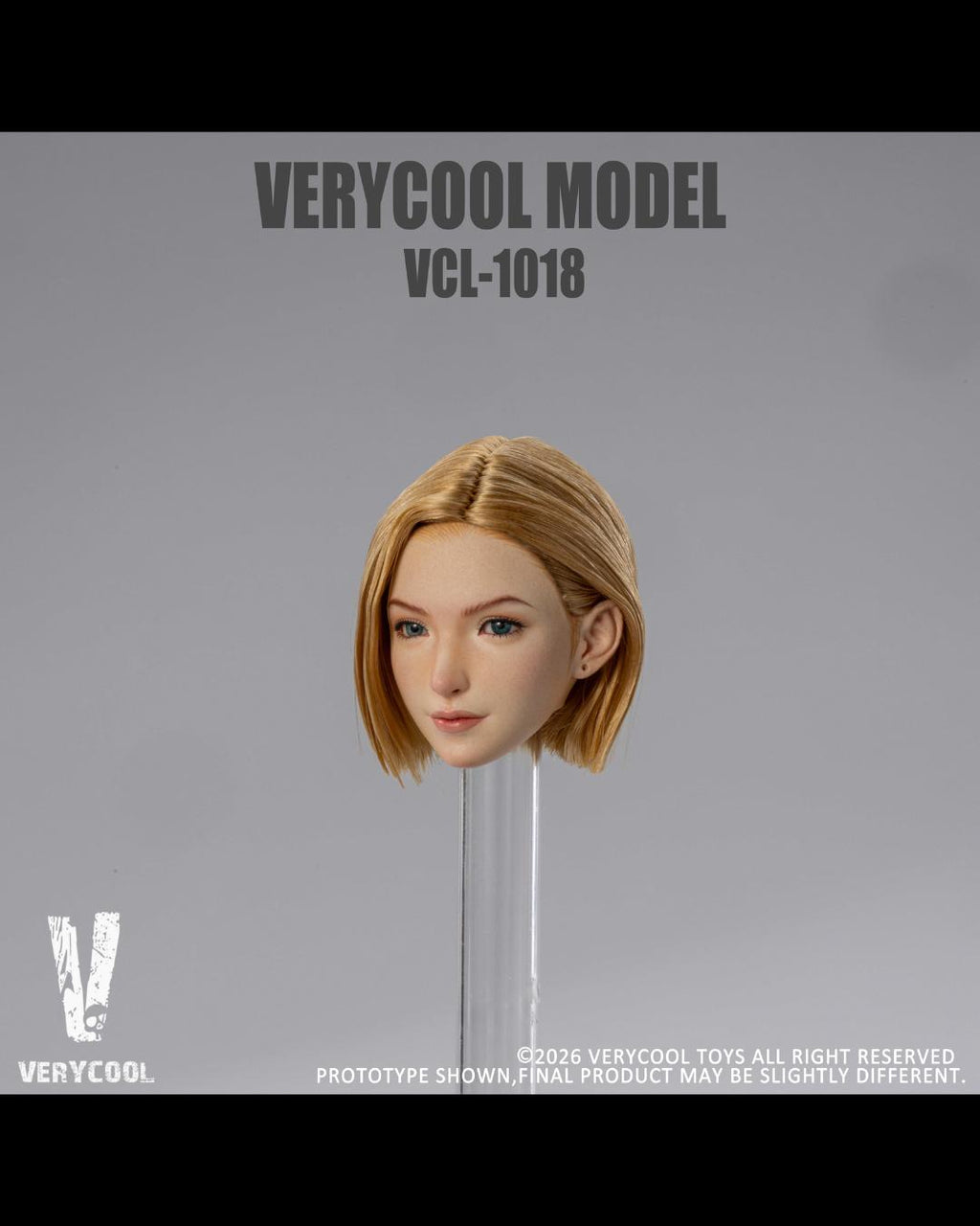 VERYCOOL VCL-1018 1/6 Female Head Sculpture (Movable Eyes)