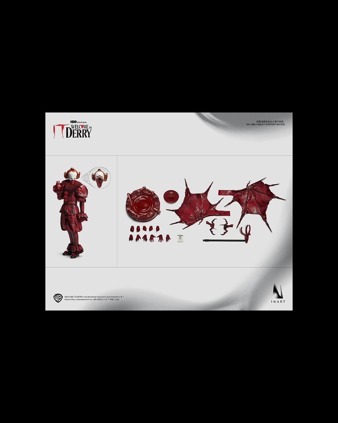 InArt Ag-A045 1/6 IT Welcome to Derry : Season 1 - Pennywise (Blood Ver.)