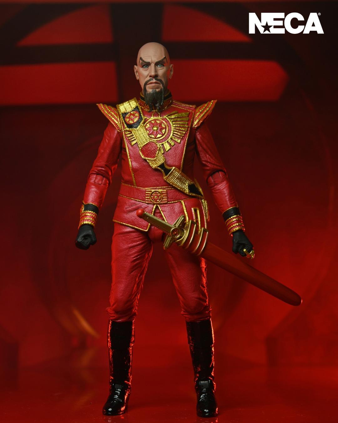 NECA Flash Gordon (1980) 7” Ultimate Ming (Red Military Outfit)