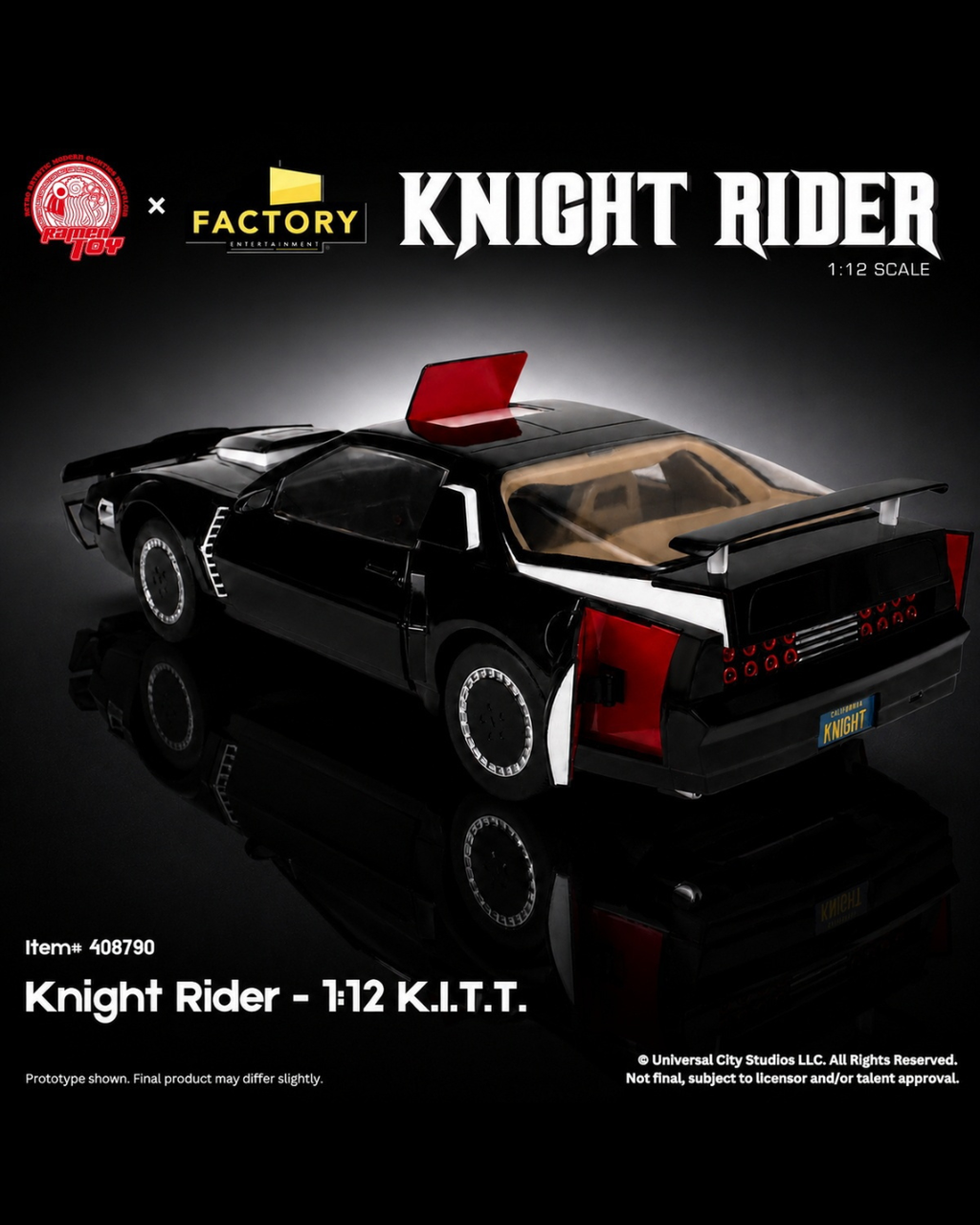 Ramen Toy 408790 1/12 Knight Rider - K.I.T.T.