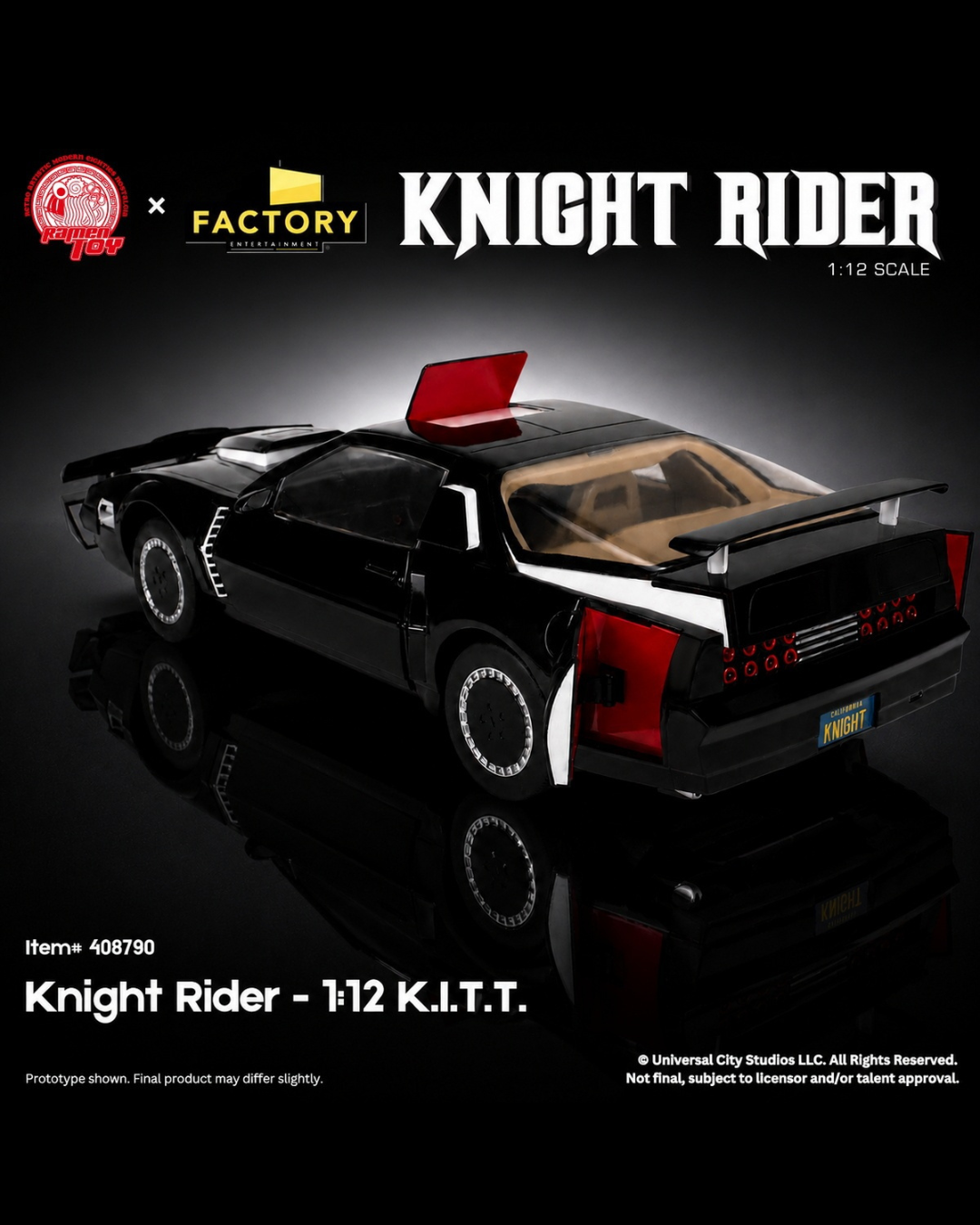 Ramen Toy 408790 1/12 Knight Rider - K.I.T.T.
