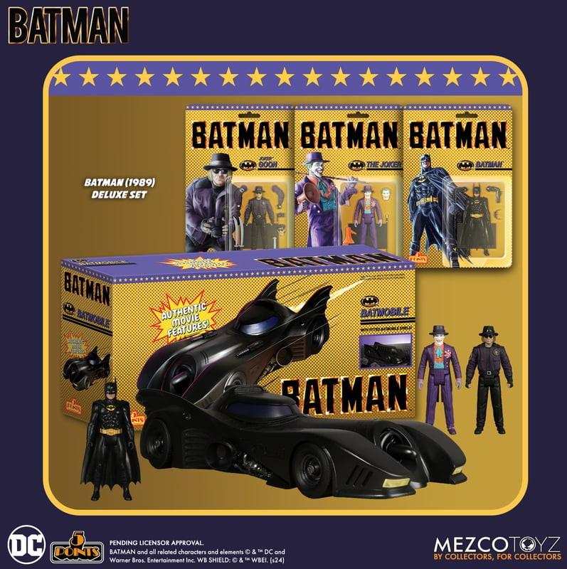 Mezco Toyz 5 Points Batman (1989): Deluxe Set