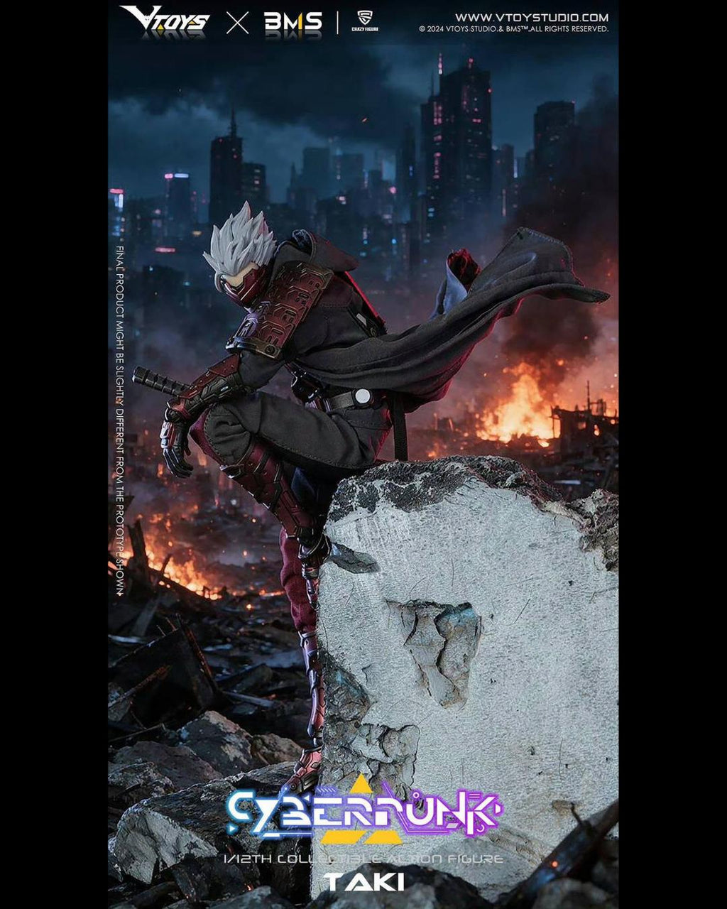 VTOYS x BMS x Crazy Figure VSD012 1/12 Cyberpunk Taki