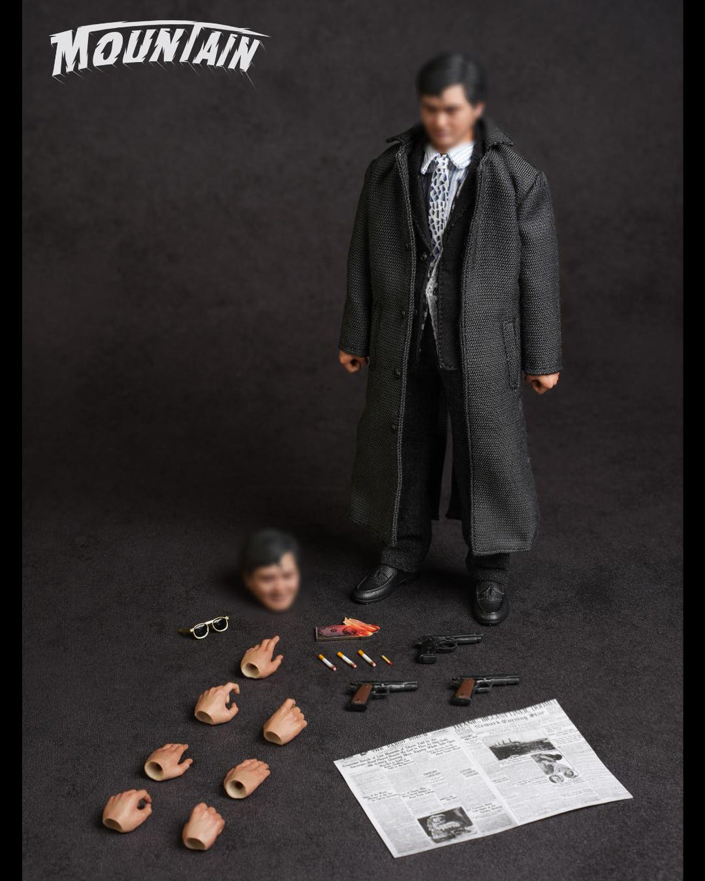 Mountain Studio 1/12 God of Guns (Black Trench Coat Ver.)