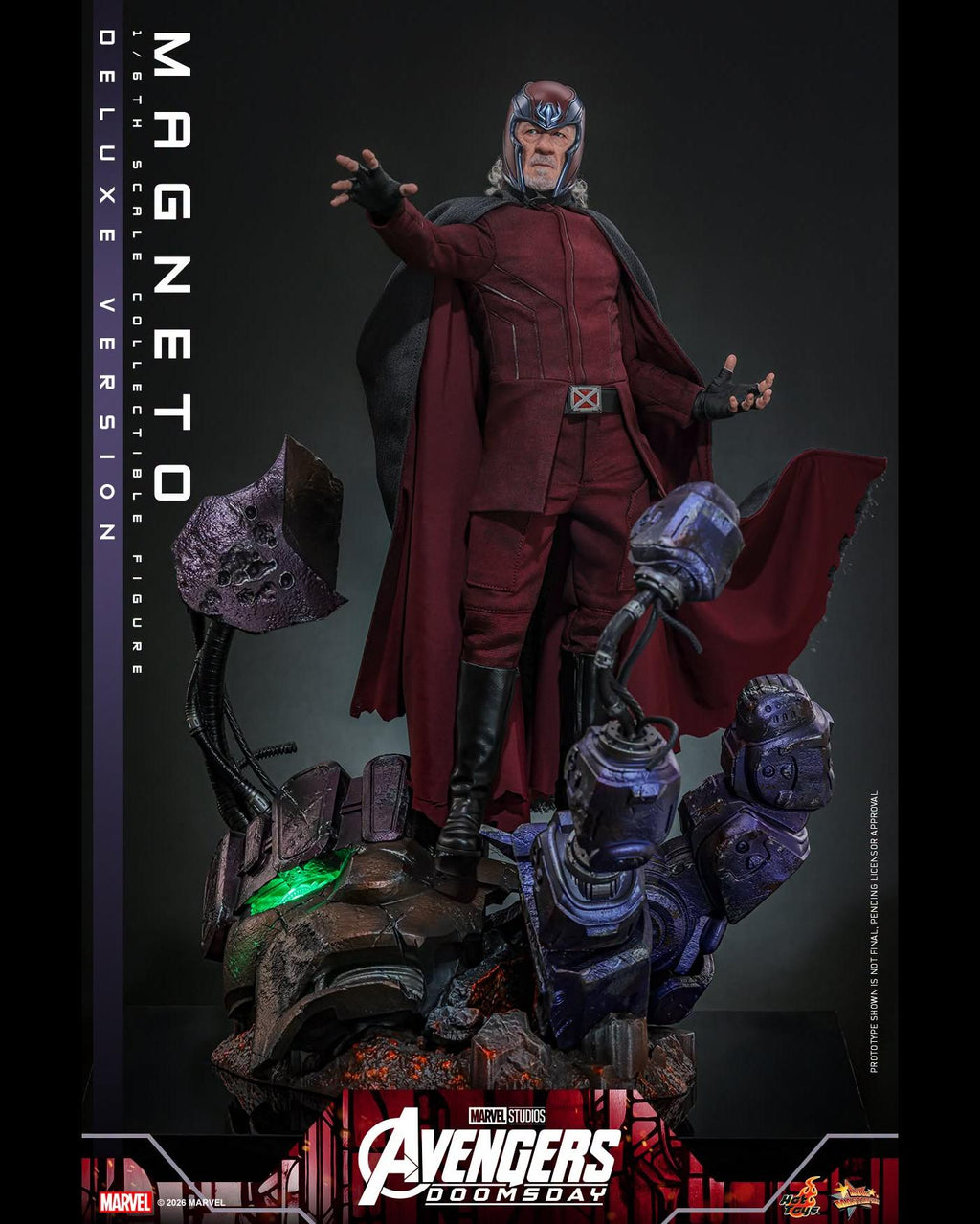 Hot Toys MMS913B 1/6 Avengers Doomsday Magneto (DX Ver.) (Special Edition)