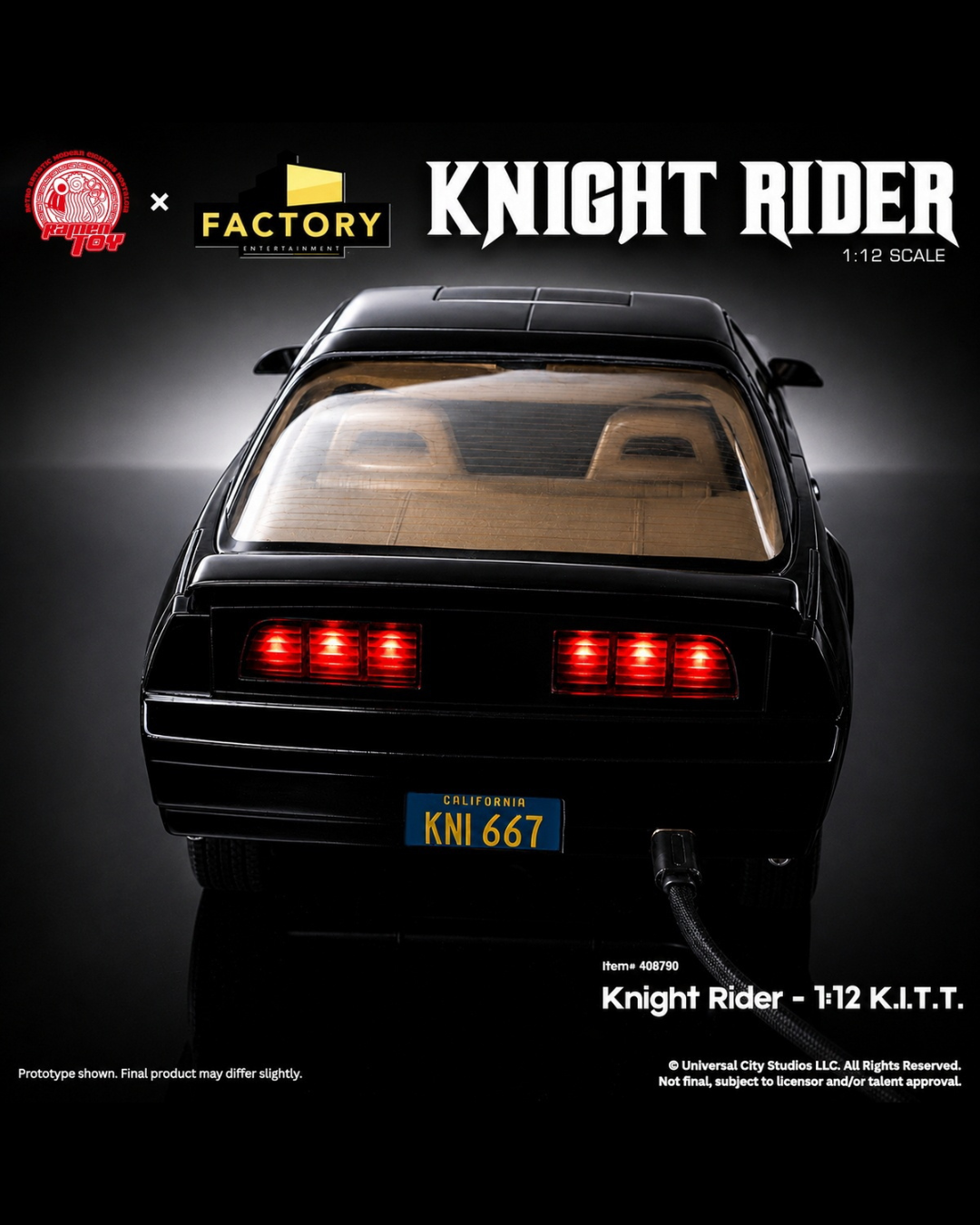 Ramen Toy 408790 1/12 Knight Rider - K.I.T.T.