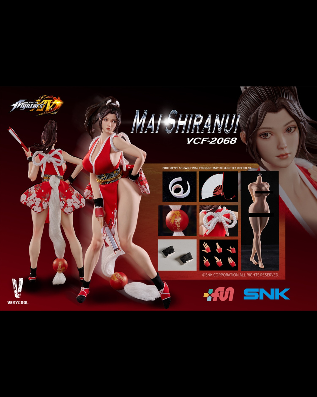 VERYCOOL VCF-2068S 1/6 The King of Fighters XIV Mai Shiranui (Straight Bangs Ver.)