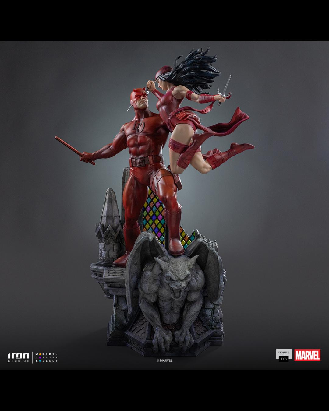 Iron Studios Diorama 1/6 Marvel Comics Daredevil and Elektra (Limited Edition Diorama)