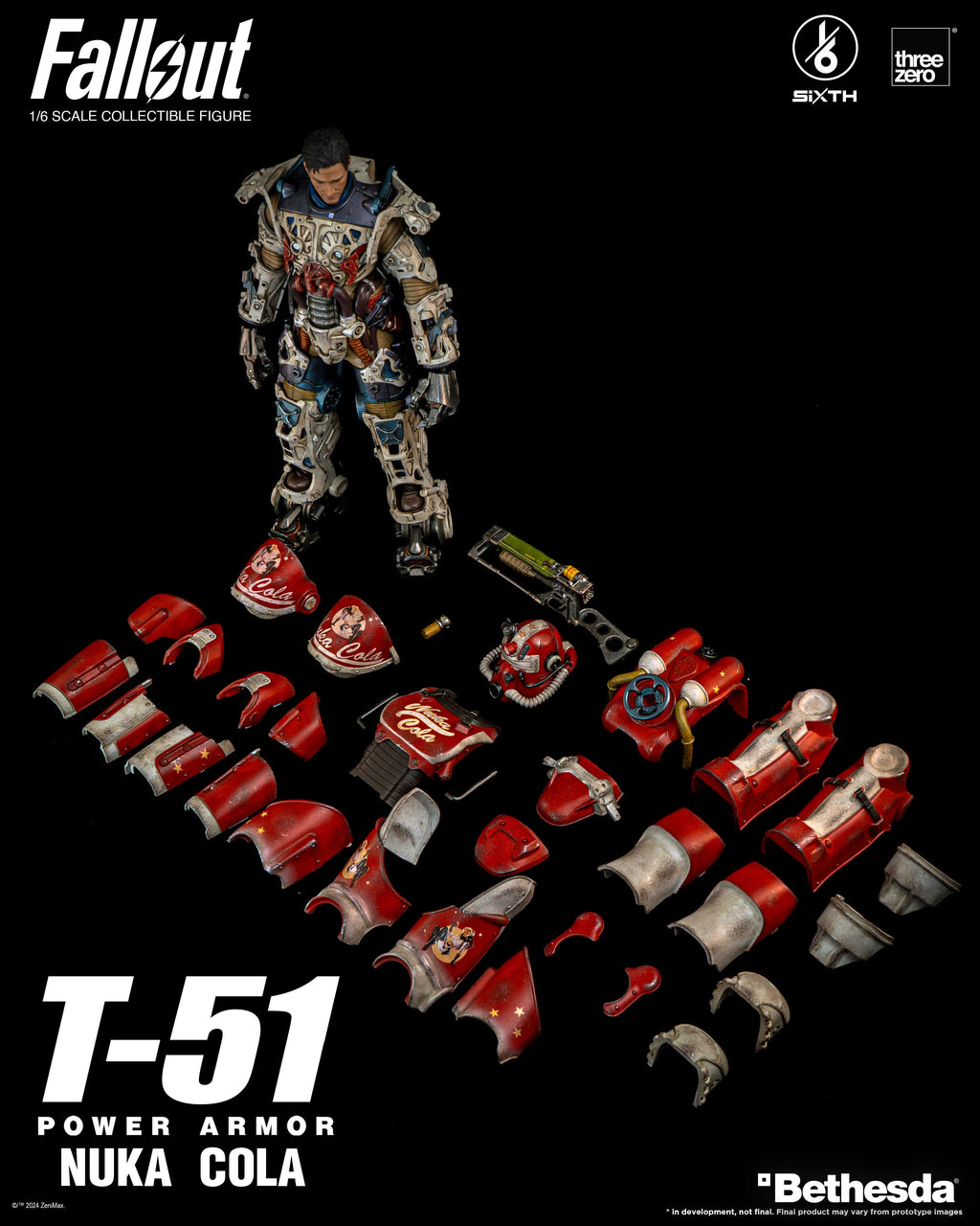 Threezero 3Z0773 1/6 Fallout T-51 Nuka Cola Power Armor