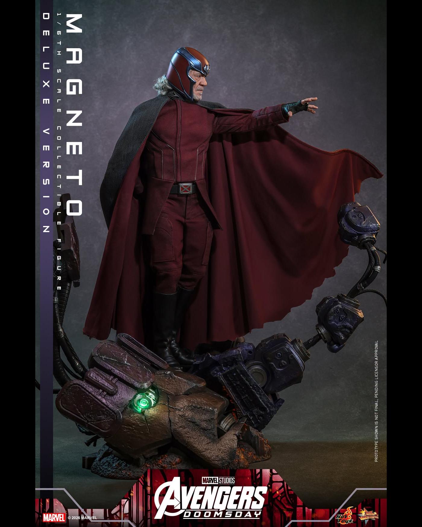 Hot Toys MMS913 1/6 Avengers Doomsday Magneto (DX Ver.)