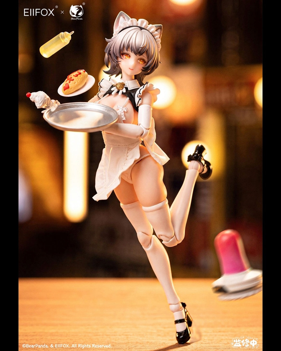 BearPanda x Eiifox 1/12 Little Pudding Cat Maid (Bonus Edition)