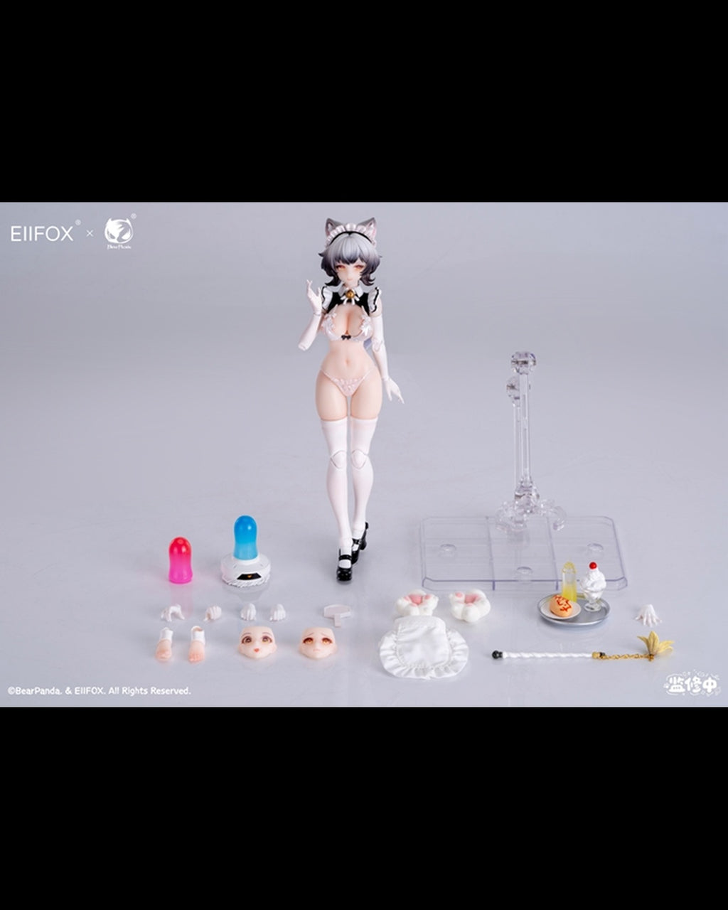 BearPanda x Eiifox 1/12 Little Pudding Cat Maid (Bonus Edition)
