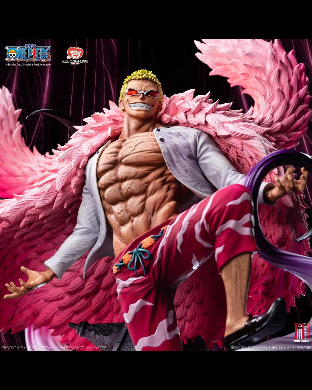 JIMEI Palace 1/6 ONE PIECE Legendary - Seven Warlords of the Sea Series : Donquixote Doflamingo Statue - Premium Ver.