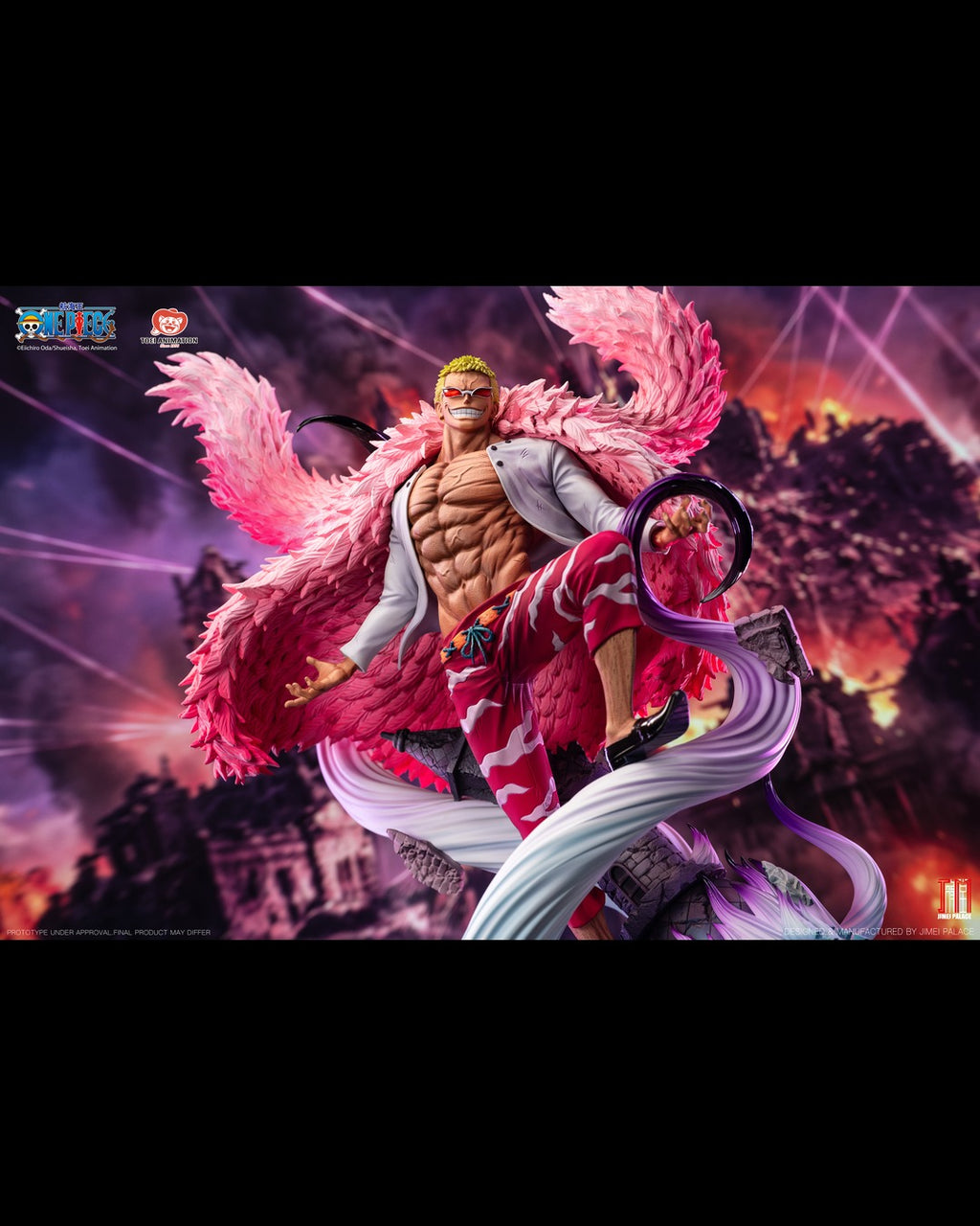 JIMEI Palace 1/6 ONE PIECE Legendary - Seven Warlords of the Sea Series : Donquixote Doflamingo Statue - Premium Ver.