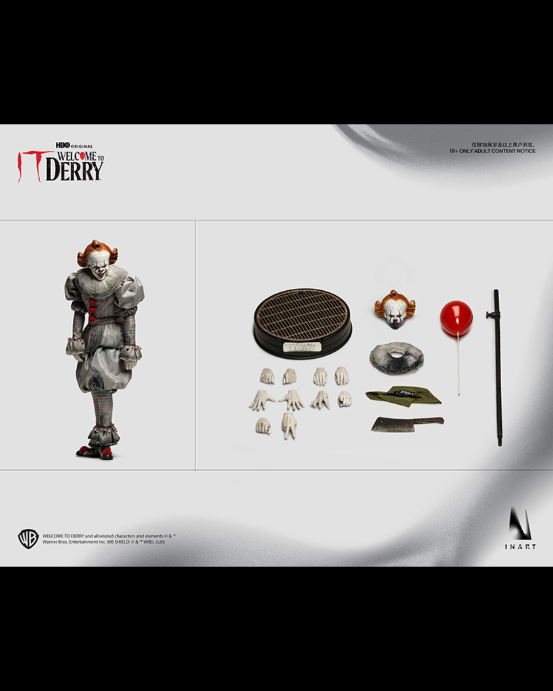 InArt Ag-A039 1/6 IT : Welcome to Derry - Pennywise (Season 1)
