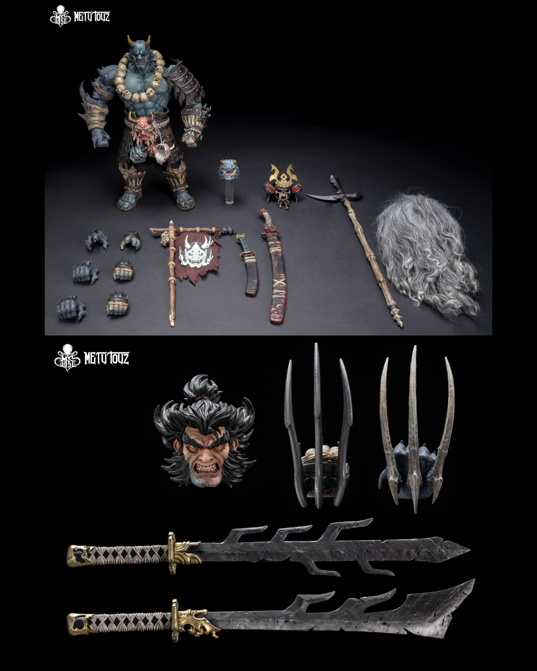Mety Toyz 1/10 Demon Slayer Shura : Blue Takigawa Oni Warrior (Accessory Pack Included)