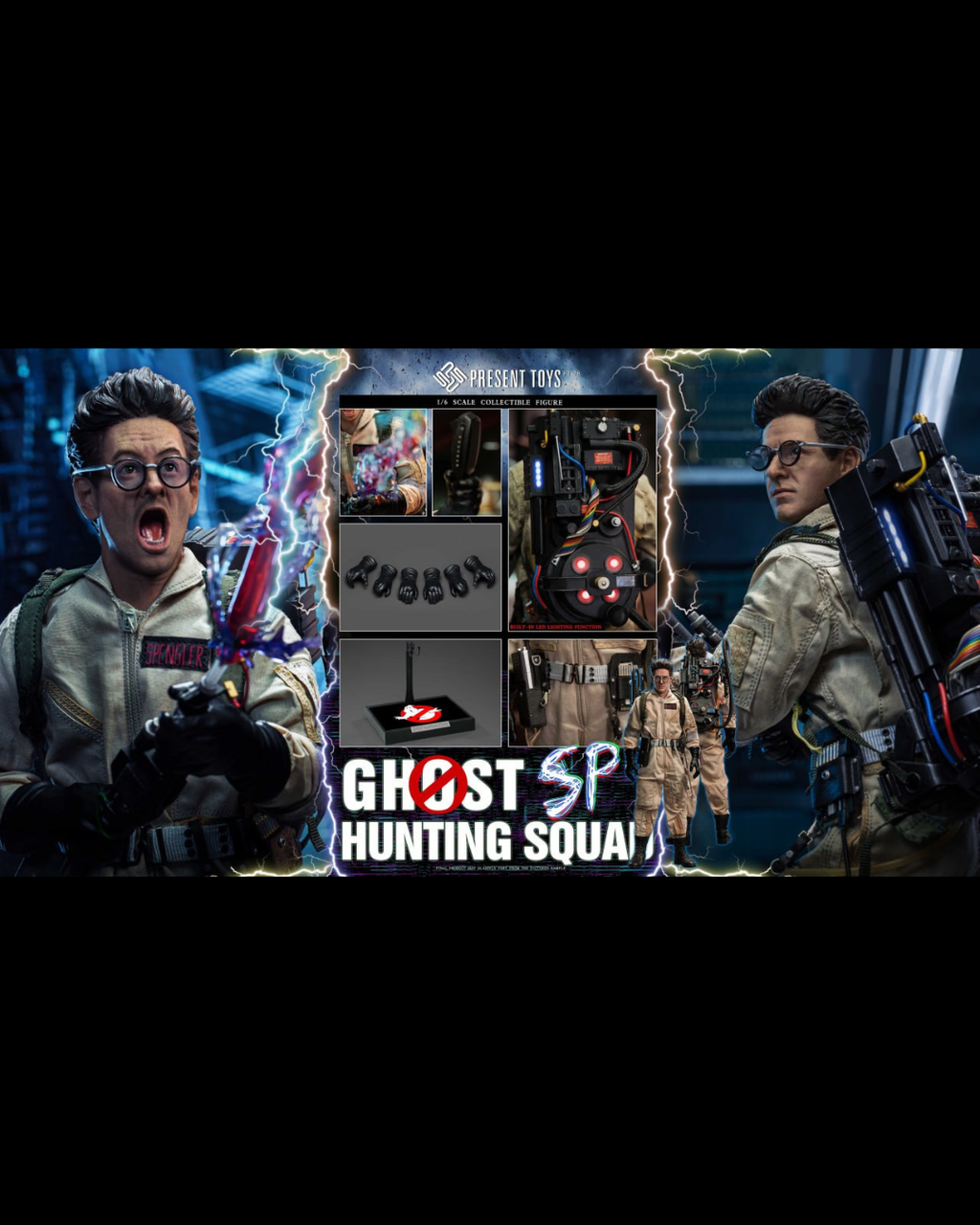 PRESENT TOYS PT-SP78 1/6 Ghost Hunting Squad Spengler [Set Only]