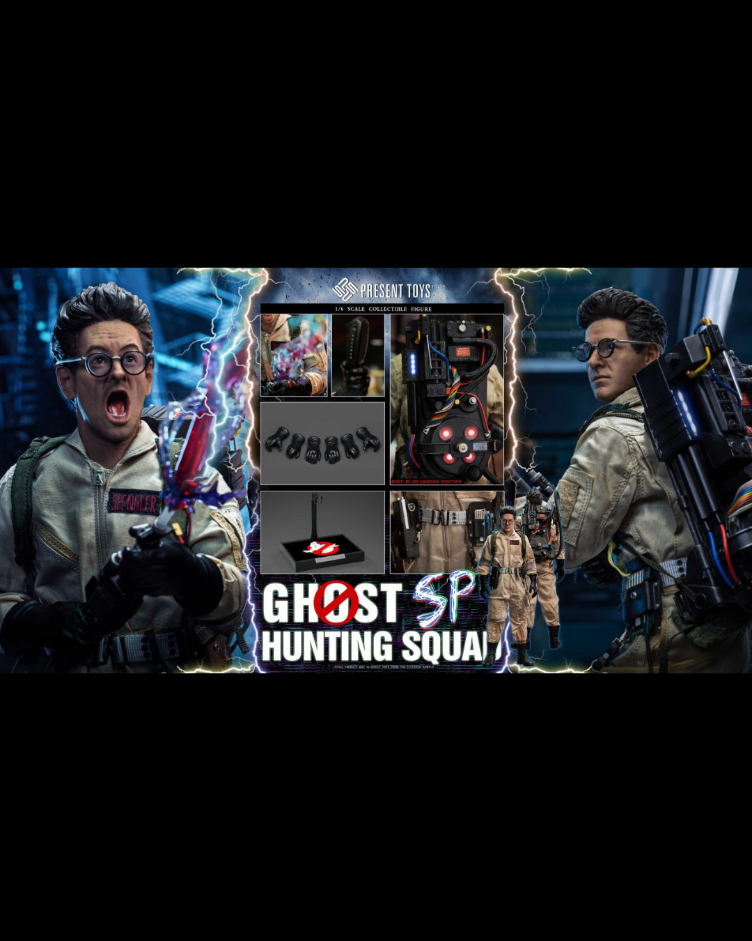 PRESENT TOYS PT-SP78 1/6 Ghost Hunting Squad Spengler [Set Only]