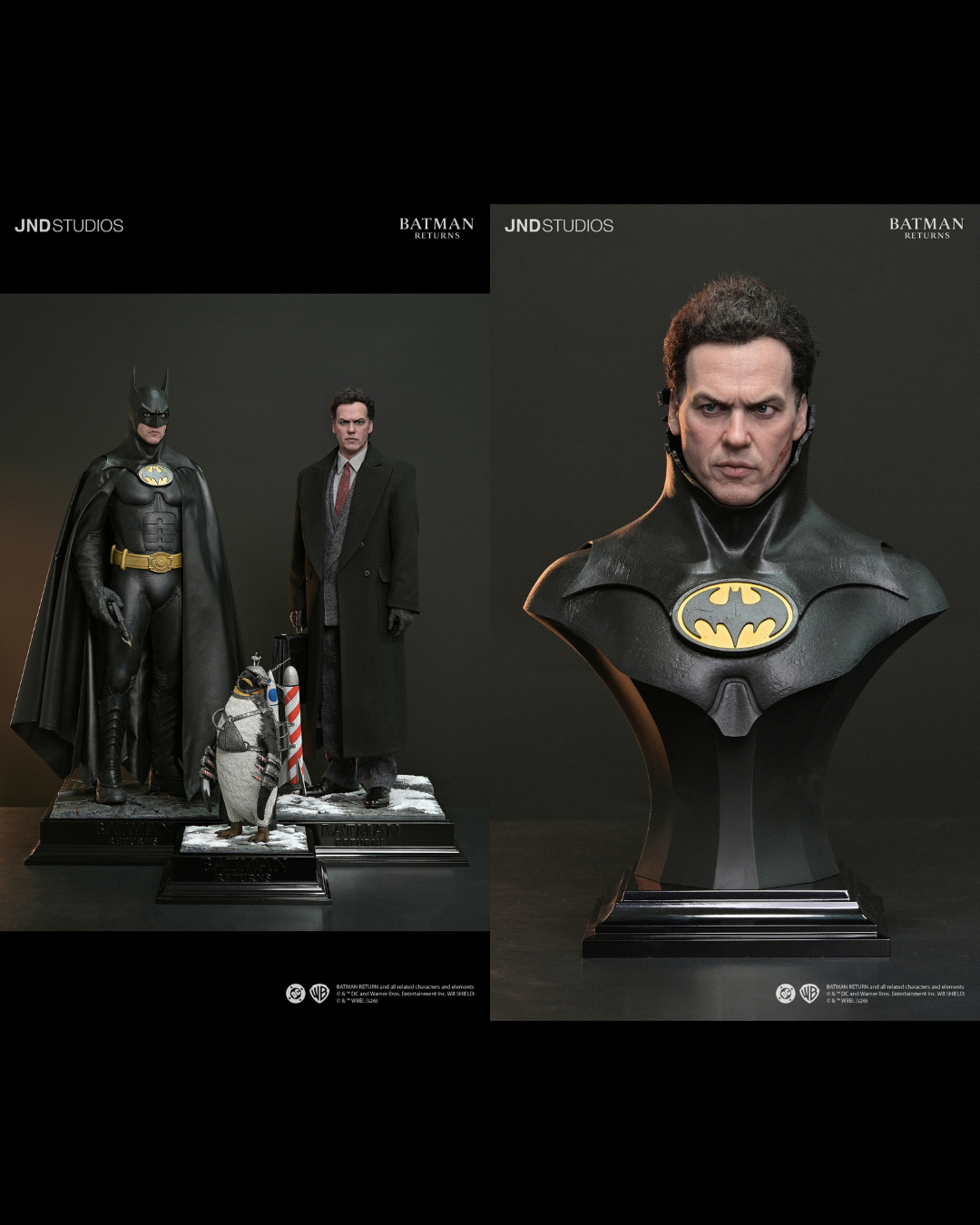 JND STUDIOS HMS-032D 1/3 Batman Returns : Batman & Bruce Wayne (Dual Version) & Bust