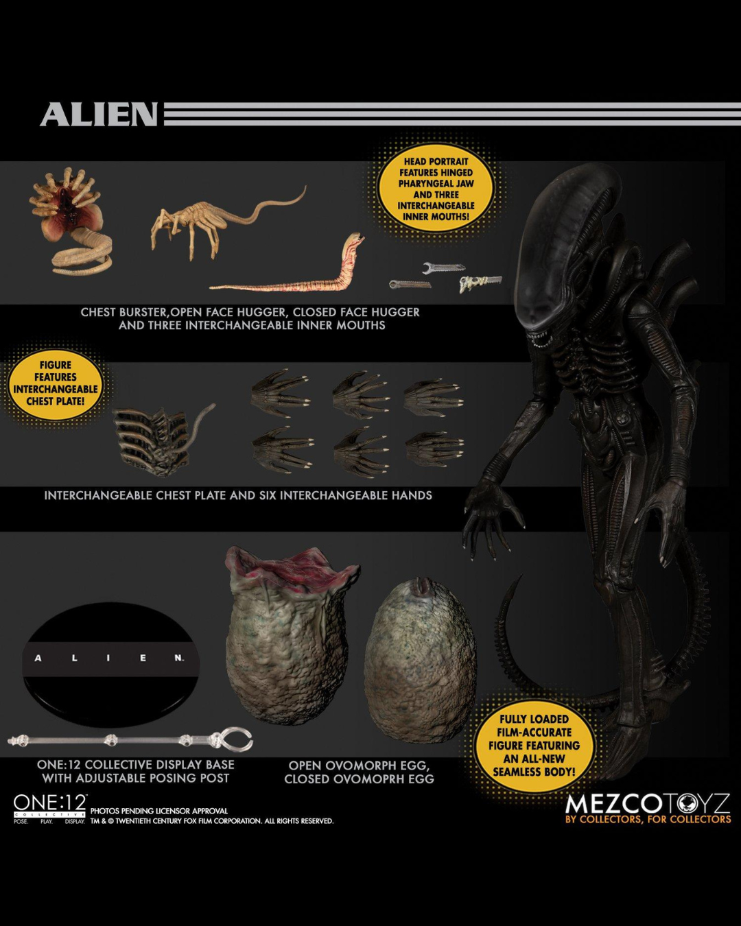 MEZCO TOYZ ONE:12 Collective Alien (1979)