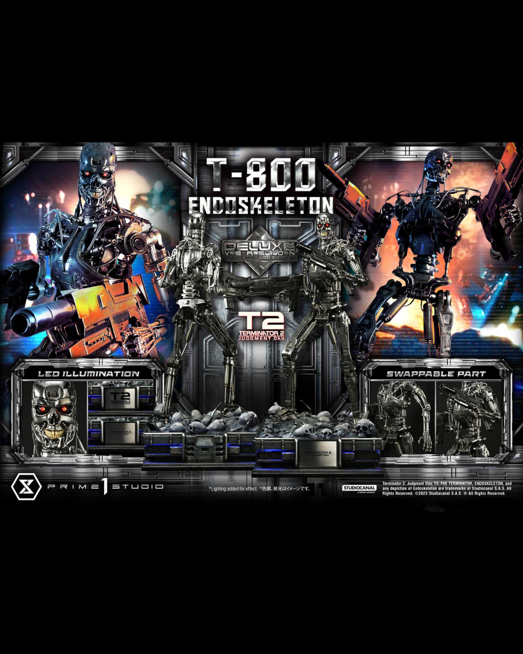 Prime 1 Studio MMT2-01DX 1/3 Terminator 2 T-800 Endoskeleton (Deluxe)