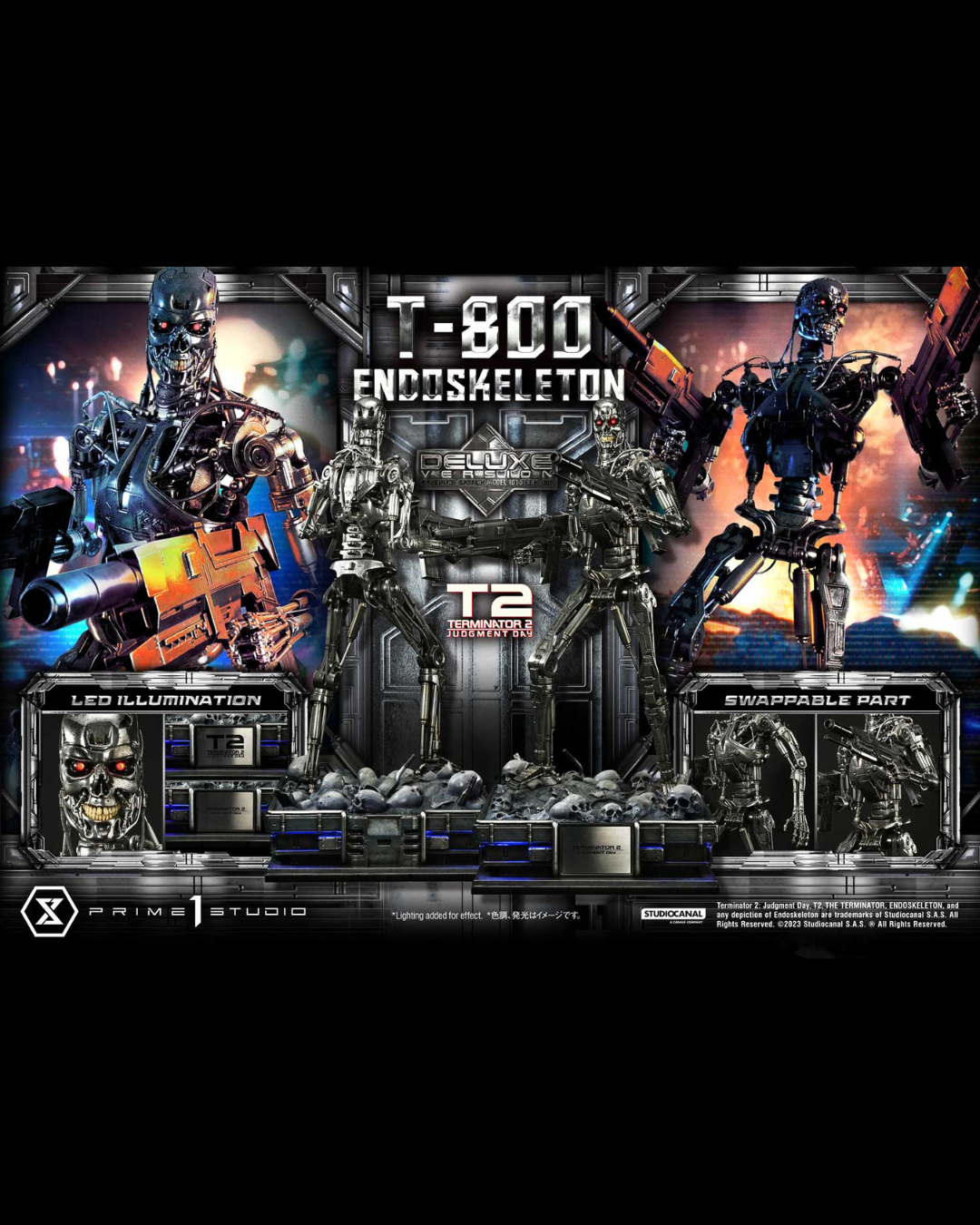 Prime 1 Studio MMT2-01DX 1/3 Terminator 2 T-800 Endoskeleton (Deluxe)