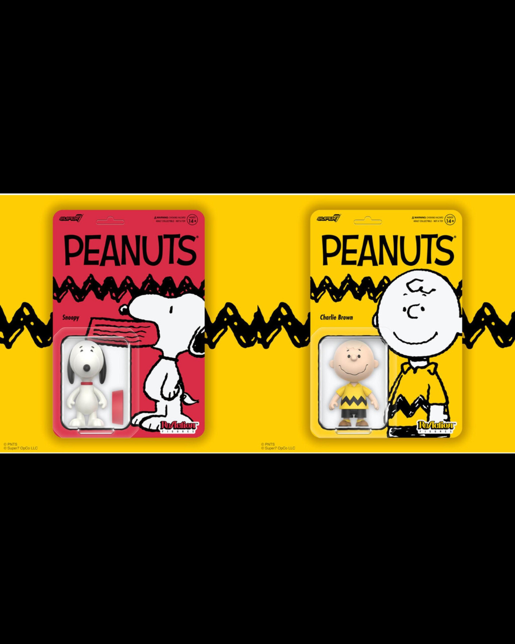 Super7 ReAction Figures Wave 7 Charlie Brown & Snoopy