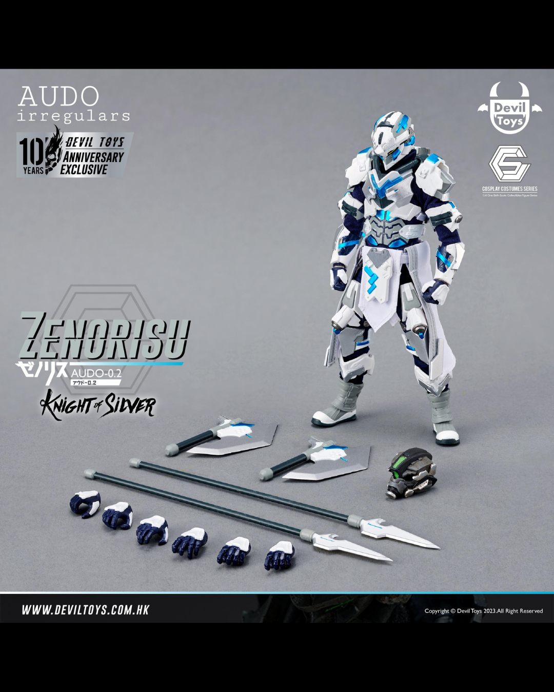Devil Toys x AUDOirregulars 1:12 Zenorisu (Knight of Silver Form)