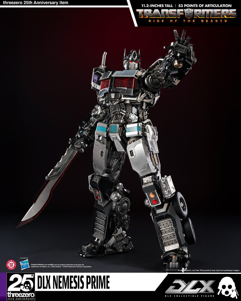 Threezero 3Z0884 Transformers Rise of the Beasts – DLX Nemesis Prime