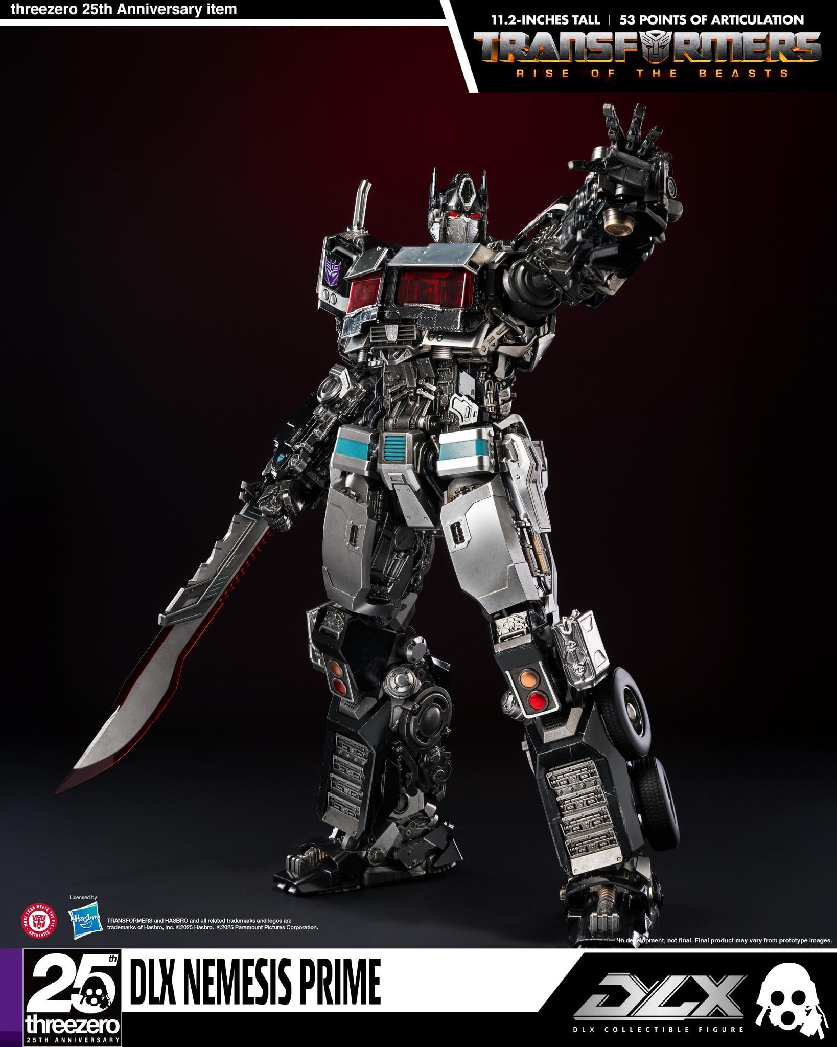 Threezero 3Z0884 Transformers Rise of the Beasts – DLX Nemesis Prime