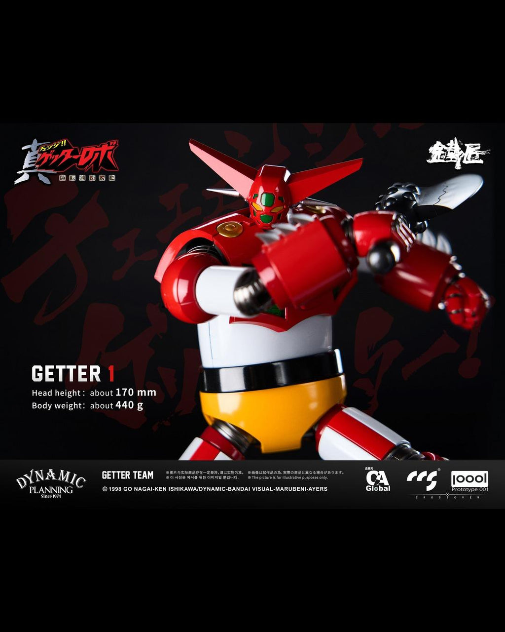 CCS TOYS Getter Robo Armageddon : Blacksmith Series - Getter Team Figure Set