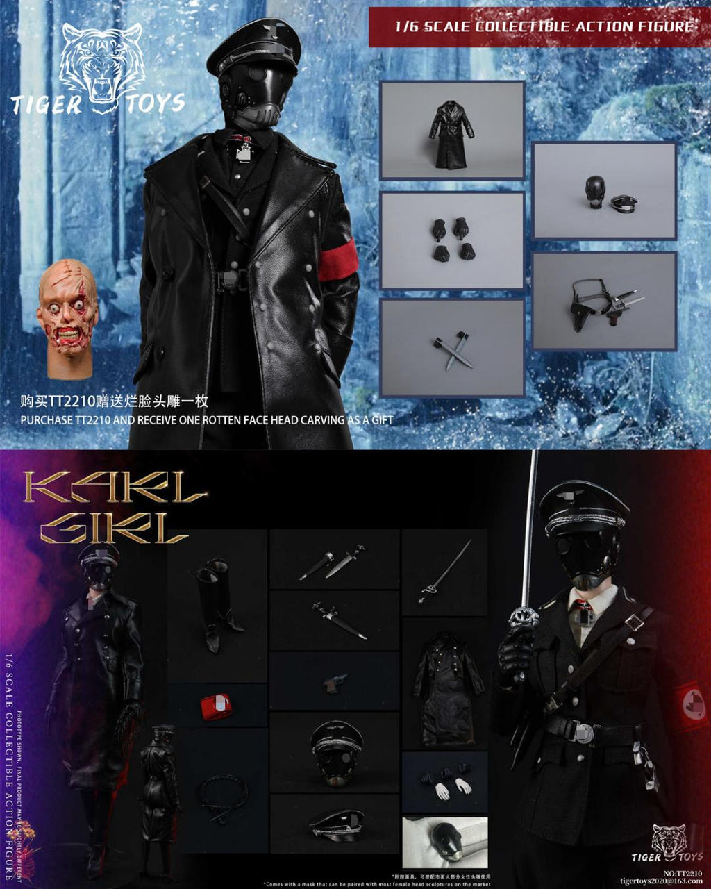 TIGER TOYS TT2210 1/6 Hell Flame Killer & Karl Girl Set