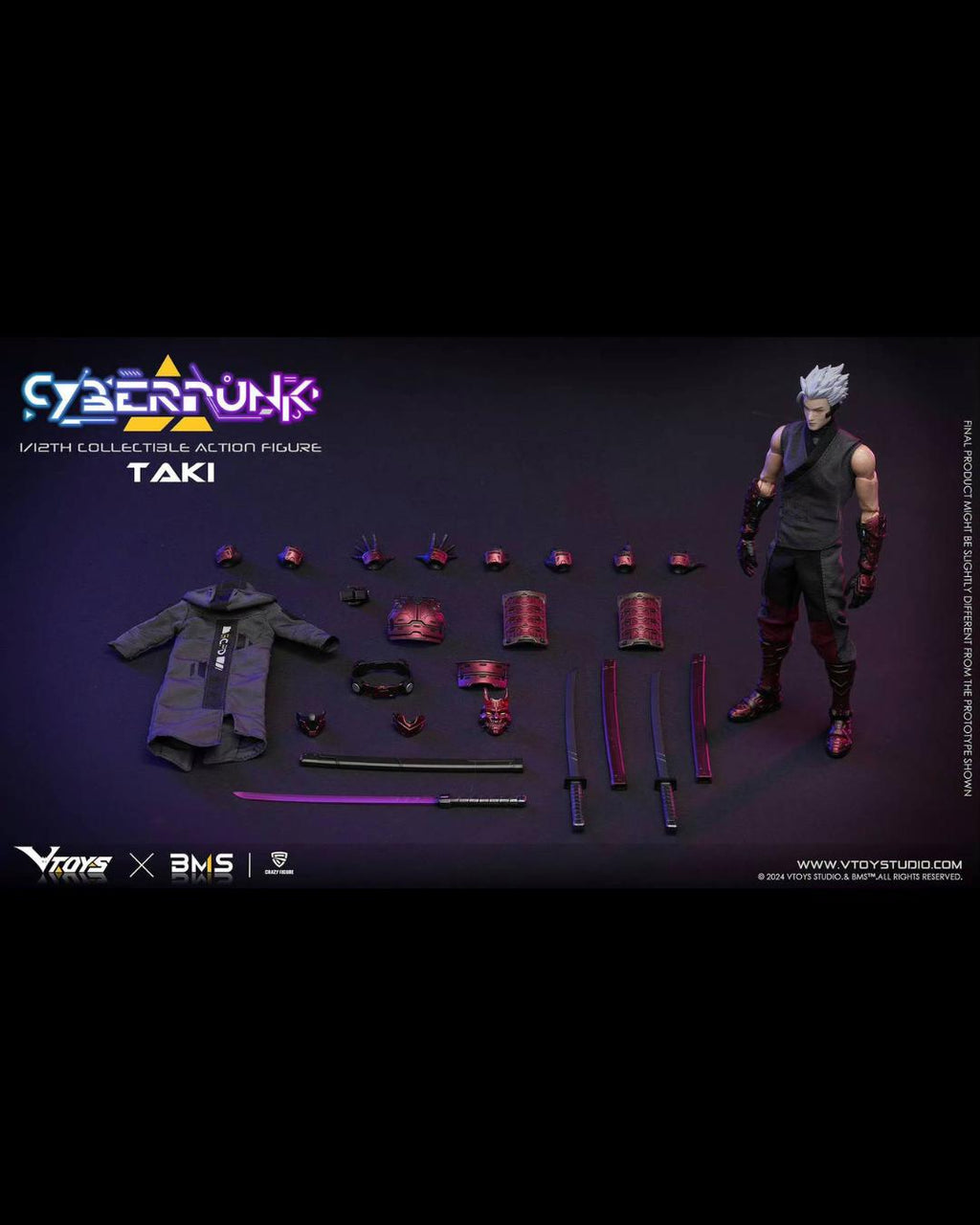 VTOYS x BMS x Crazy Figure VSD012 1/12 Cyberpunk Taki