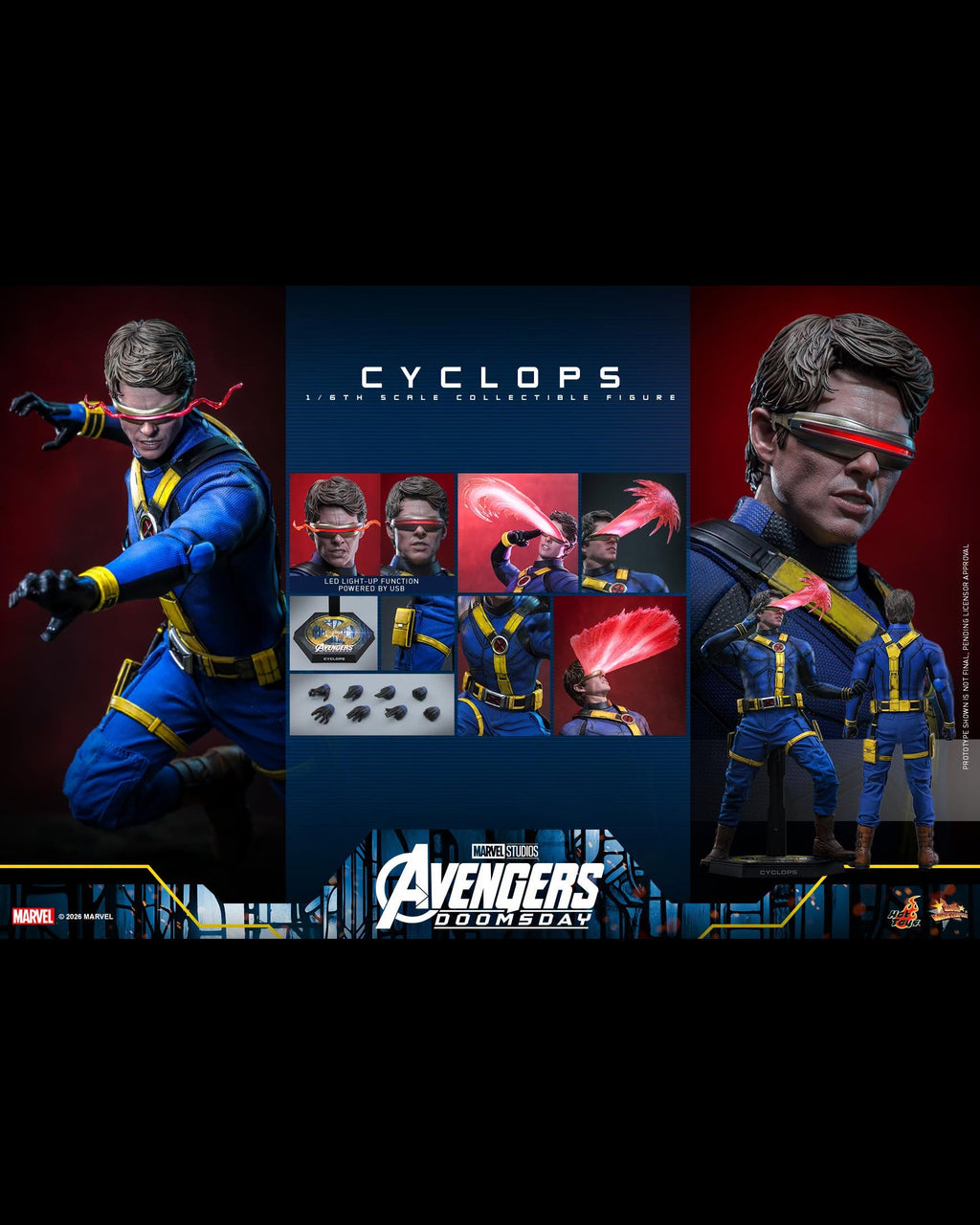 Hot Toys MMS908 1/6 Avengers Doomsday Cyclops (Regular Ver.)