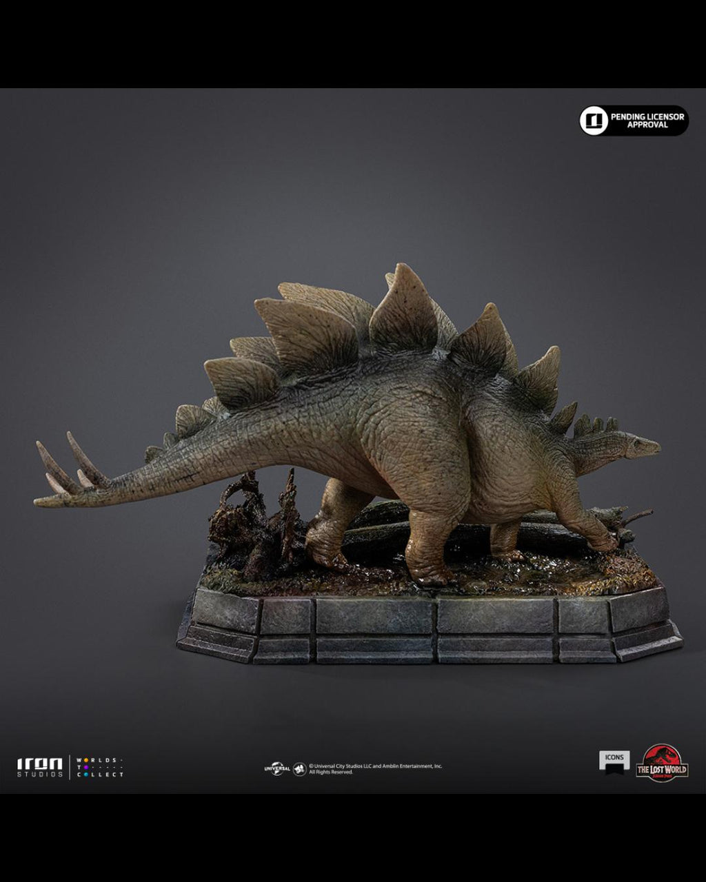 Iron Studios ICONS The Lost World Jurassic Park - Stegosaurus