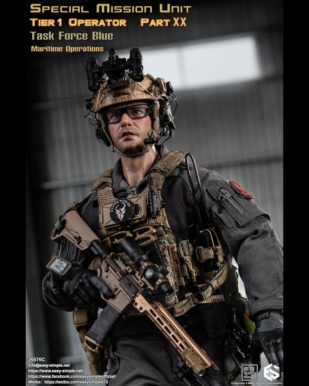 Easy&Simple 26076C 1/6 SMU Tier1 Operator Part XX Task Force Blue Maritime Operations