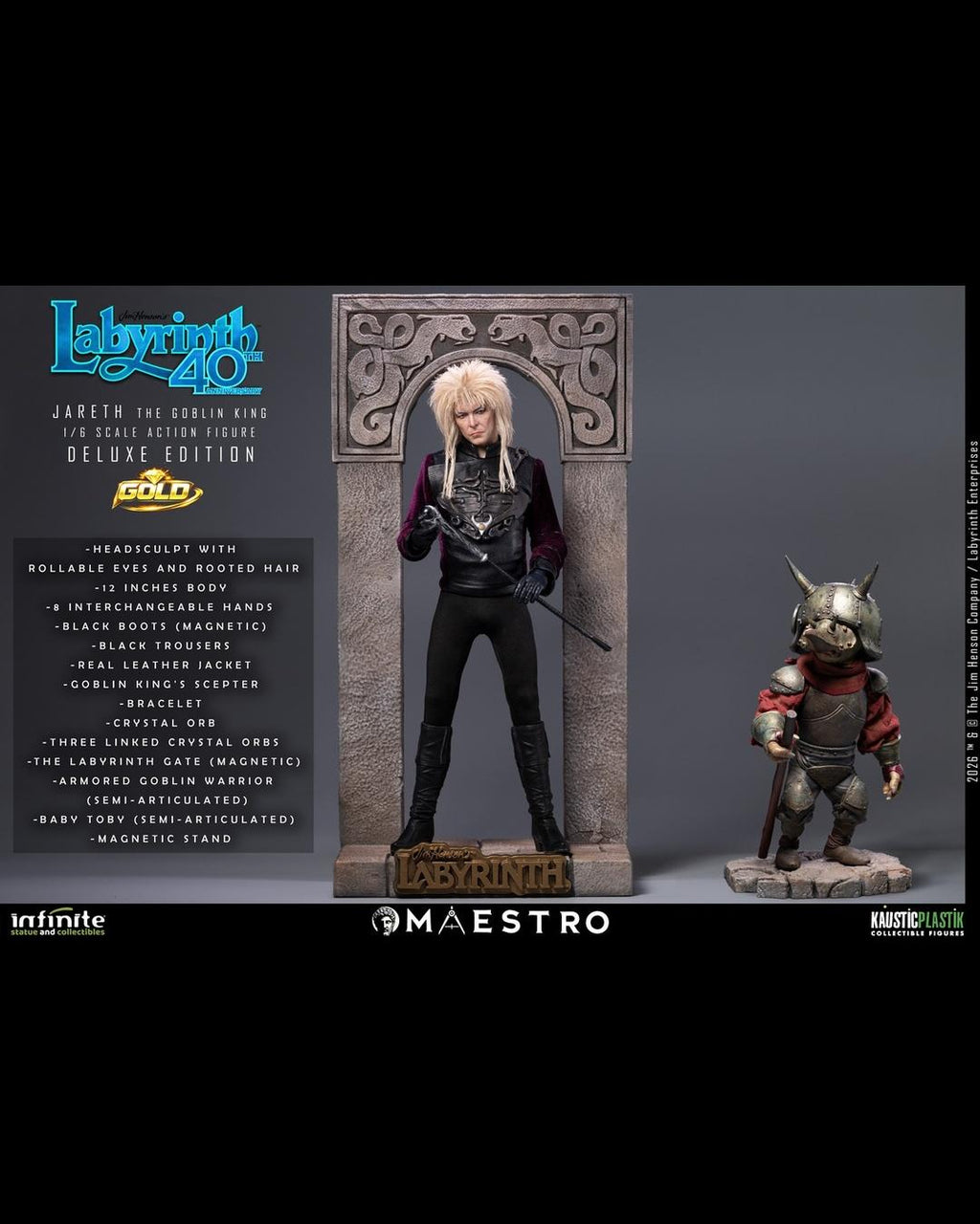 Infinite 1/6 Labyrinth Jareth the Goblin King (Deluxe Gold Edition)