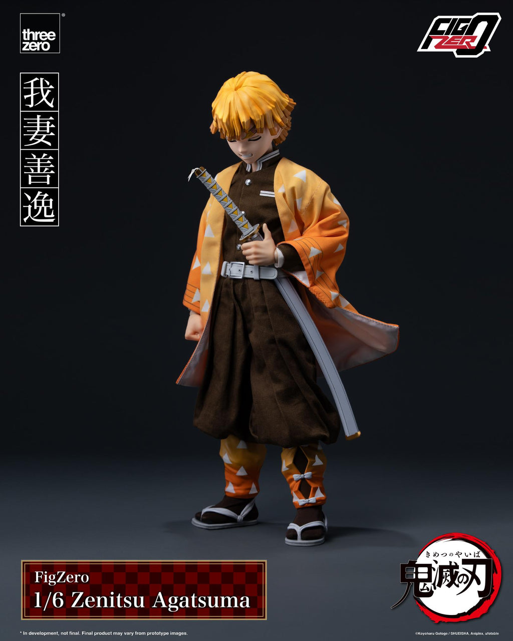 Threezero 3Z0669 Demon Slayer : Kimetsu no Yaiba FigZero 1/6 Zenitsu Agatsuma