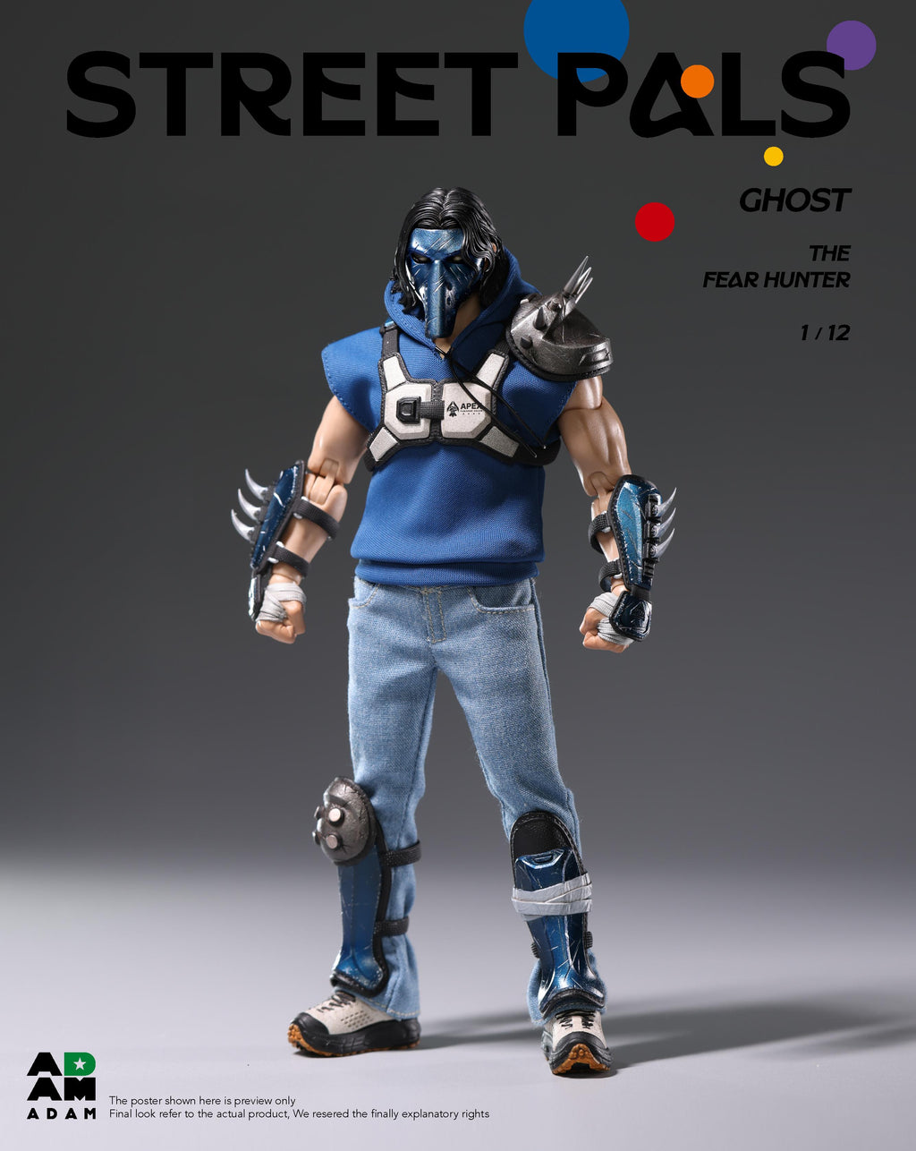 ADAM ADG-001 1/12 Street Pals Ghost The Fear Hunter