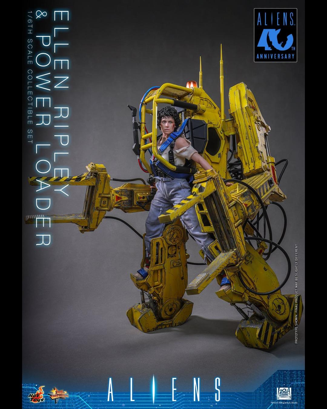 Hot Toys MMS923 1/6 Aliens (1986) Ellen Ripley & Power Loader Collectible Set