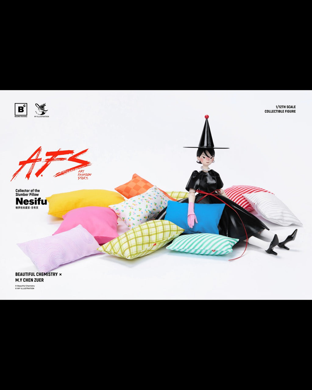 Beautiful Chemistry x MY Illustration BC202523-3 1/12 Collector of the Slumber Pillow Nesifu - 2 Set of Pillows