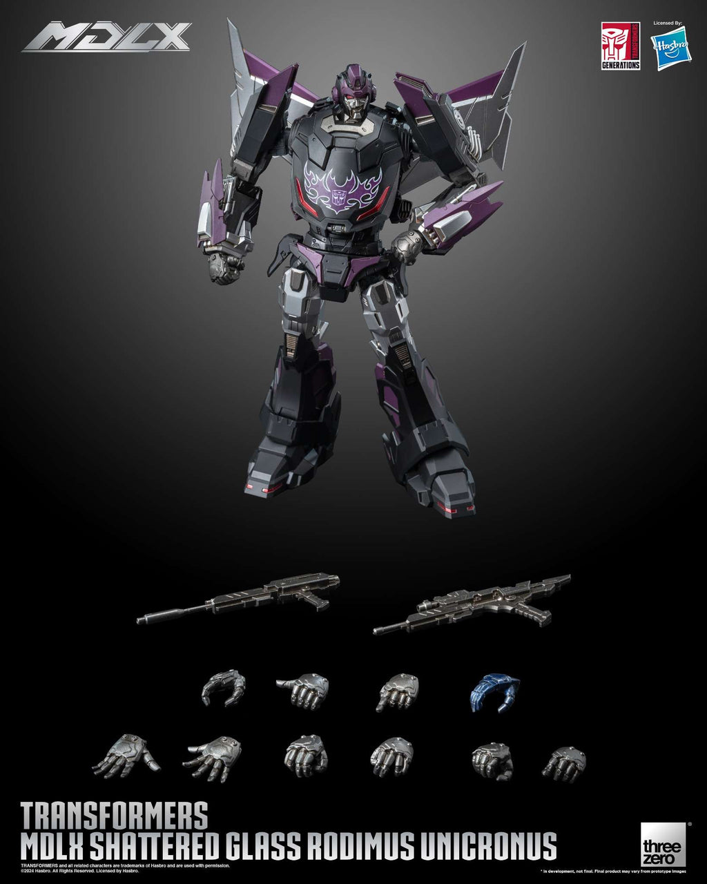 Threezero 3Z0717 Transformers - MDLX Shattered Glass Rodimus Unicronus